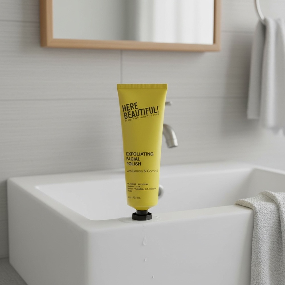 Here Beautiful! Exfoliating Facial Polish - Lemon and Coconut
